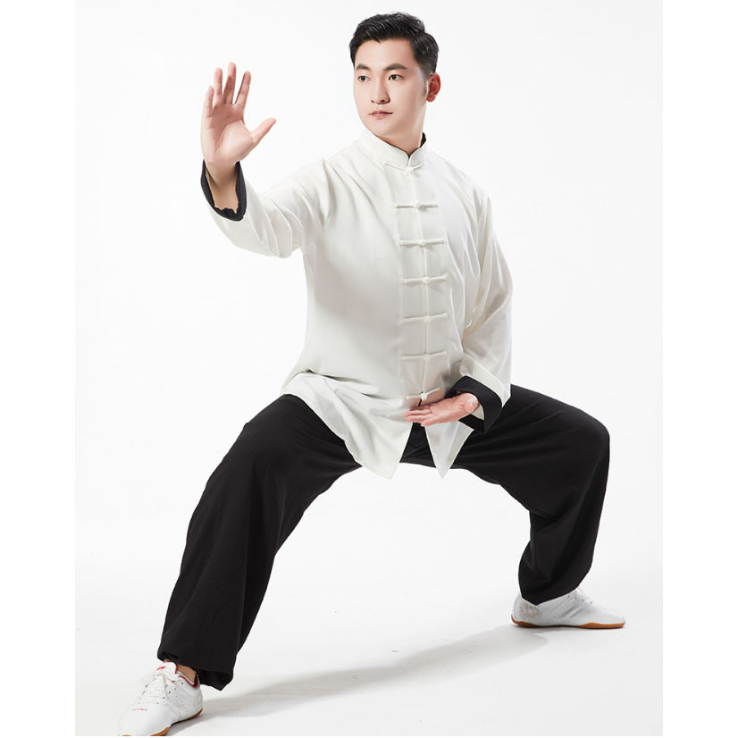 Conciliator Father fage Digital Classic Kung Fu Uniform, extensible linen Black and white - Wing Chun  Uniforms - Wing Chun & Jeet Kune Do - Martial Arts - Webmartial