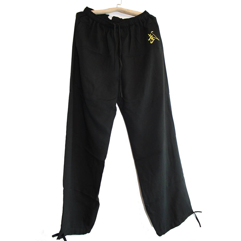 ZooBoo Men's Martial Arts Pants Kung Fu Linen Trousers Tang Suit Pants 