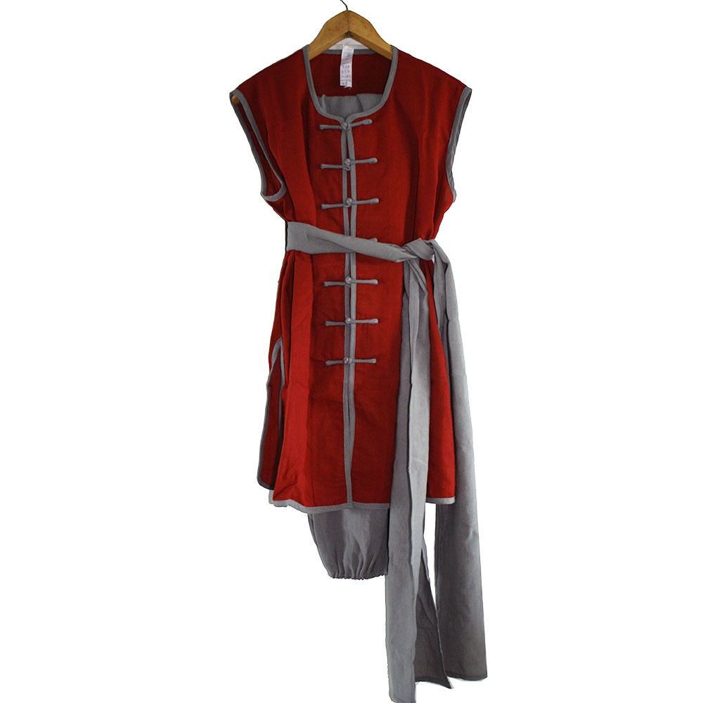 Personalized Linen Sleeveless Kung Fu Nan Quan Top, Uniform