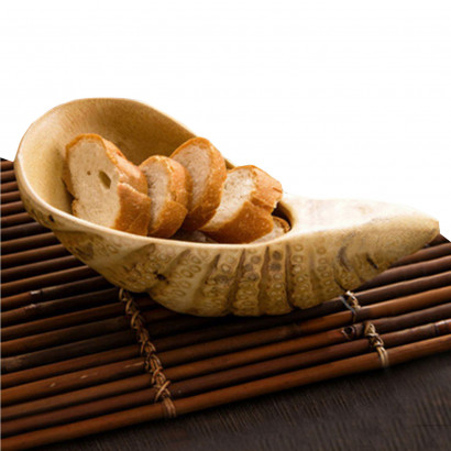 Bamboo Root Fruit Tray Food Dish