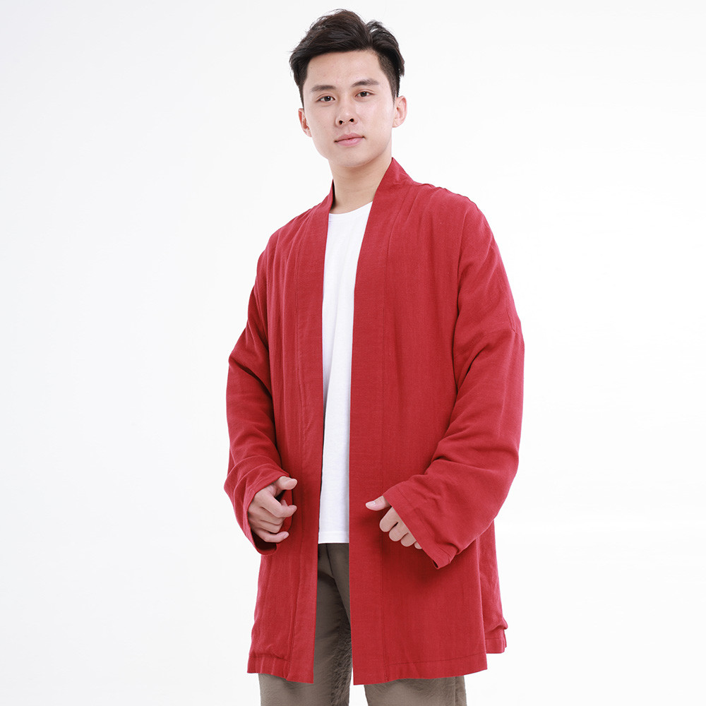 Manteau Hanfu moderne classique, rouge nouvel an