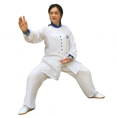 Veste, Tenue Tai Chi / Kung Fu en lin et soie personnalisée pour l'été, Shi Yi Duo